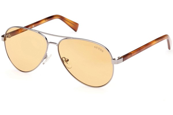 Okulary przeciwsłoneczne Guess GU8279 08E Pilotki (Aviator) Srebrne