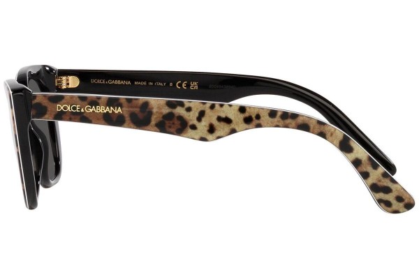 Okulary przeciwsłoneczne Dolce & Gabbana DX4427 316387 Kocie oczy Havana