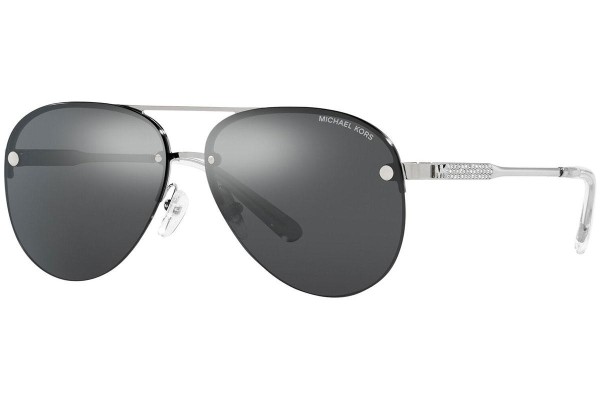 Okulary przeciwsłoneczne Michael Kors East Side MK1135B 10156G Pilotki (Aviator) Srebrne