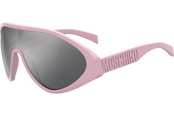 Okulary przeciwsłoneczne Moschino MOS157/S 35J/T4 Pojedyncze | Shield Różowe