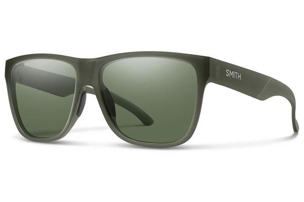 Okulary przeciwsłoneczne Smith LOWDOWNXL2 B59/L7 Polarized Kwadratowe Zielone