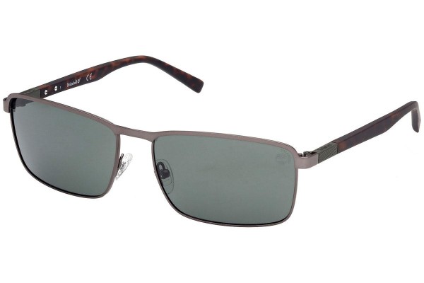 Okulary przeciwsłoneczne Timberland TB9272 07R Polarized Prostokątne Szare