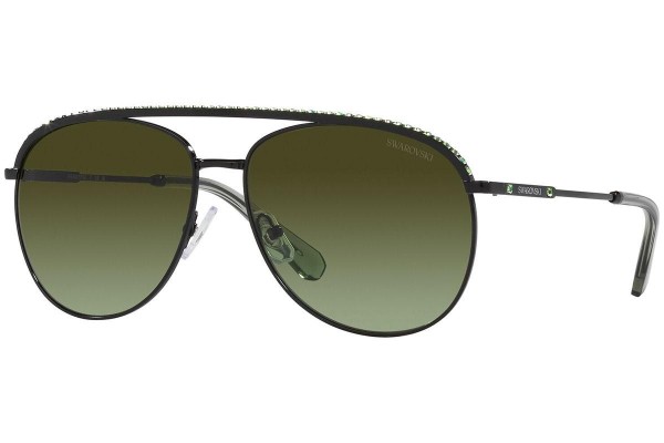 Okulary przeciwsłoneczne Swarovski SK7005 4010E8 Pilotki (Aviator) Czarne