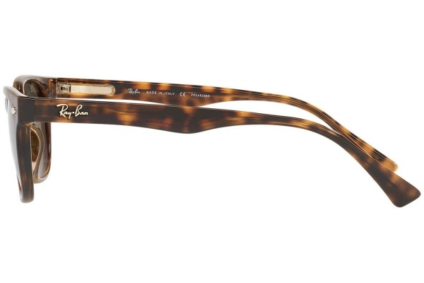 Okulary przeciwsłoneczne Ray-Ban RB4140 710/58 Polarized Prostokątne Havana