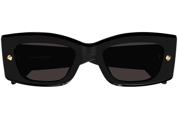 Okulary przeciwsłoneczne Alexander McQueen AM0426S 001 Prostokątne Czarne