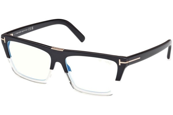 Okulary korekcyjne Tom Ford FT5912-B 005 Kwadratowe Czarne