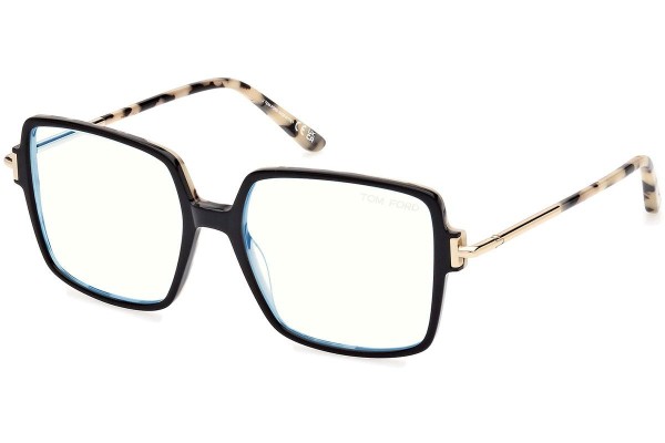 Okulary korekcyjne Tom Ford FT5915-B 005 Kwadratowe Czarne