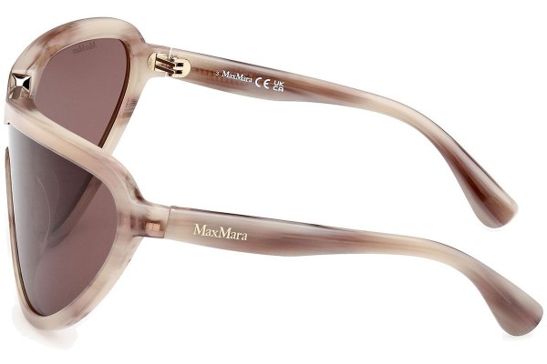 Okulary przeciwsłoneczne Max Mara Emil MM0084 20E Nieregularny Brązowe