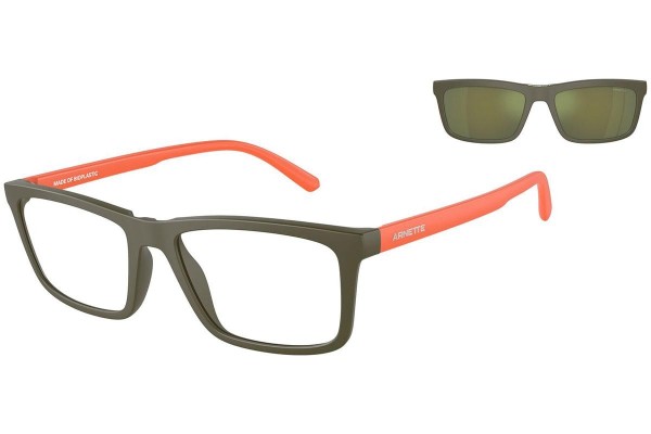 Okulary korekcyjne Arnette Hypno 2.0 AN4333 28541W Prostokątne Zielone