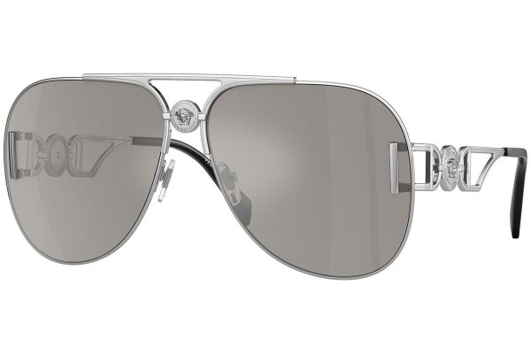 Okulary przeciwsłoneczne Versace VE2255 10006G Pilotki (Aviator) Srebrne