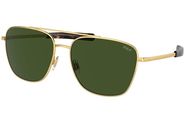 Okulary przeciwsłoneczne Polo Ralph Lauren PH3147 941171 Pilotki (Aviator) Złote