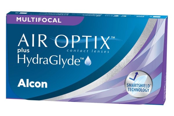 Miesięczne Air Optix plus HydraGlyde Multifokale  (3 soczewki)