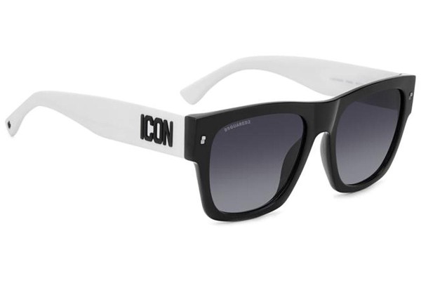 Okulary przeciwsłoneczne Dsquared2 ICON0004/S P56/9O Kwadratowe Czarne