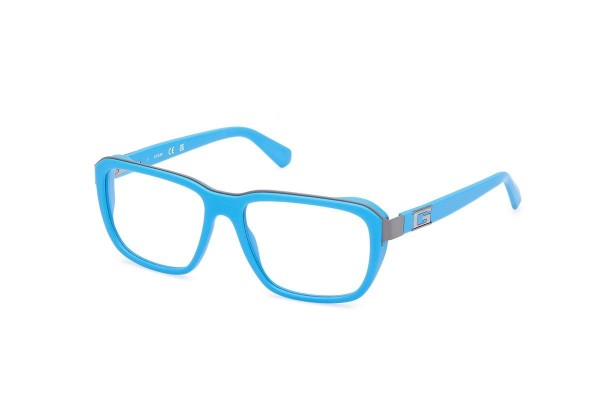 Okulary korekcyjne Guess GU50137 091 Prostokątne Niebieskie