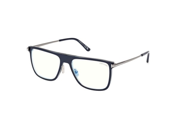 Okulary korekcyjne Tom Ford FT5944-B 092 Flat Top Niebieskie