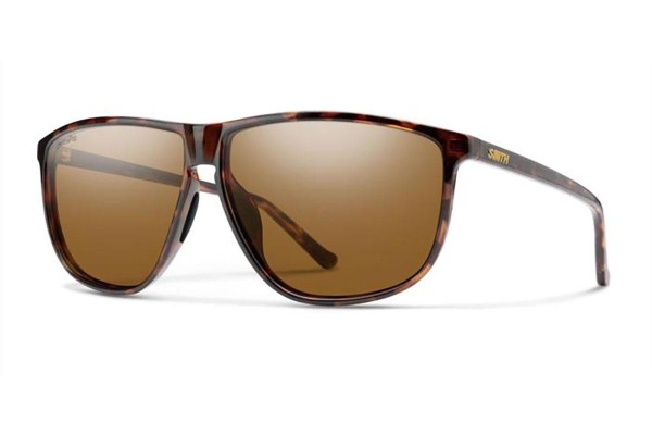 Okulary przeciwsłoneczne Smith MONOLAKE 086/L5 Polarized Owalne Havana