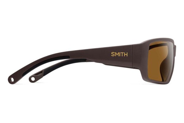 Okulary przeciwsłoneczne Smith HOOKSET 79U/L5 Polarized Prostokątne Brązowe