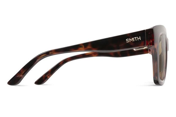 Okulary przeciwsłoneczne Smith SWAY 086/L5 Polarized Prostokątne Havana