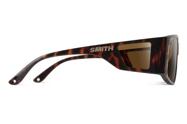 Okulary przeciwsłoneczne Smith MONROEPEAK 086/L5 Polarized Prostokątne Havana