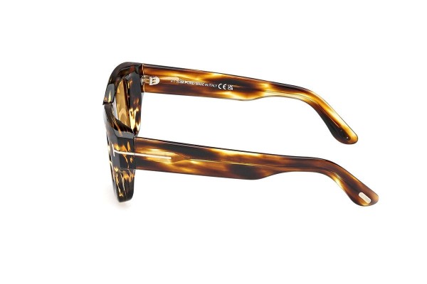 Okulary przeciwsłoneczne Tom Ford FT1154 52E Kwadratowe Havana