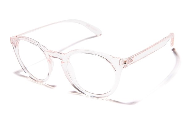 Okulary korekcyjne OiO by eyerim Pluto Crystal Pink Okrągłe Beżowe