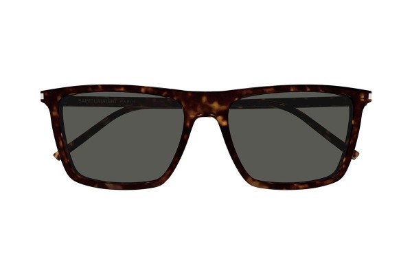 Okulary przeciwsłoneczne Saint Laurent SL668 002 Prostokątne Havana