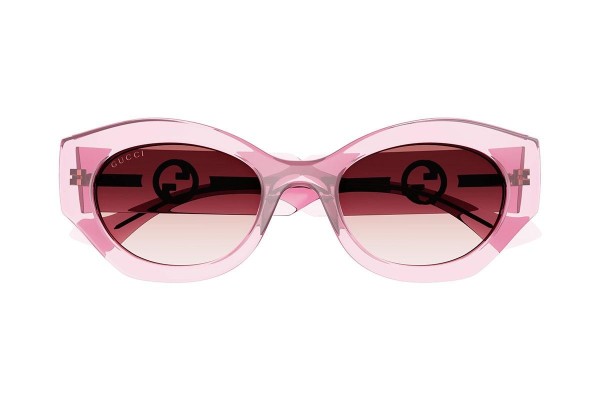 Okulary przeciwsłoneczne Gucci GG1553S 003 Owalne Różowe