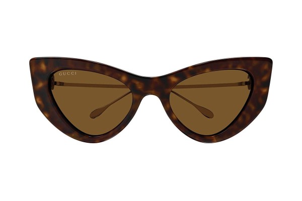 Okulary przeciwsłoneczne Gucci GG1565S 002 Kocie oczy Havana