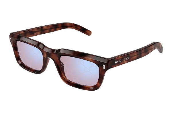 Okulary przeciwsłoneczne Gucci GG1524S 005 Kwadratowe Havana