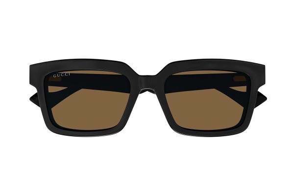 Okulary przeciwsłoneczne Gucci GG1543S 004 Prostokątne Czarne