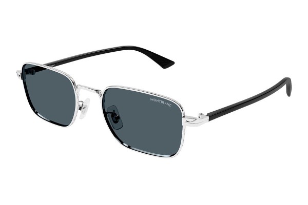 Okulary przeciwsłoneczne Mont Blanc MB0339S 003 Kwadratowe Srebrne