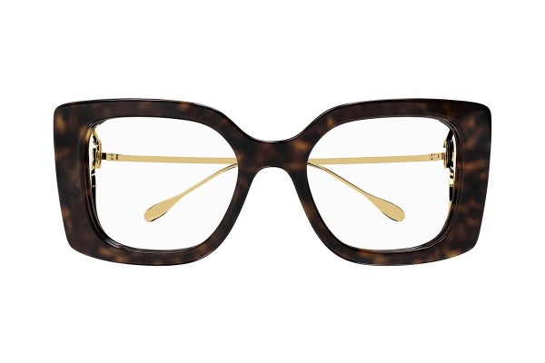 Okulary korekcyjne Gucci GG1567O 002 Prostokątne Havana