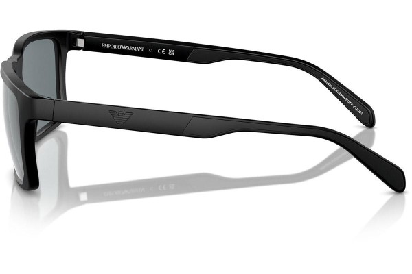 Okulary przeciwsłoneczne Emporio Armani EA4219 50016G Kwadratowe Czarne