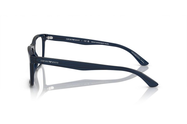 Okulary korekcyjne Emporio Armani EA3227 6047 Prostokątne Niebieskie