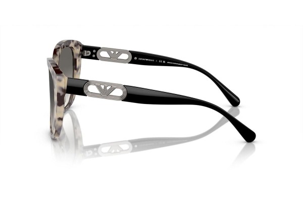 Okulary przeciwsłoneczne Emporio Armani EA4214U 605811 Kocie oczy Havana