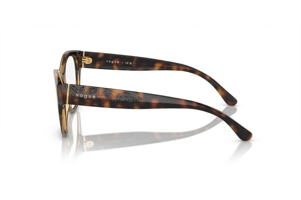 Okulary korekcyjne Vogue Eyewear VO5527 W656 Kocie oczy Havana