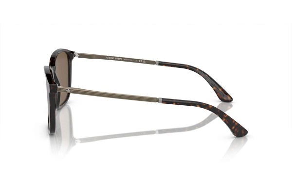 Okulary przeciwsłoneczne Giorgio Armani AR8197 502673 Prostokątne Havana