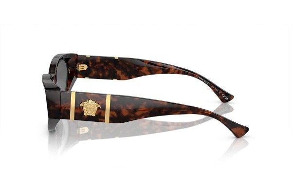 Okulary przeciwsłoneczne Versace VE4454 542987 Kocie oczy Havana