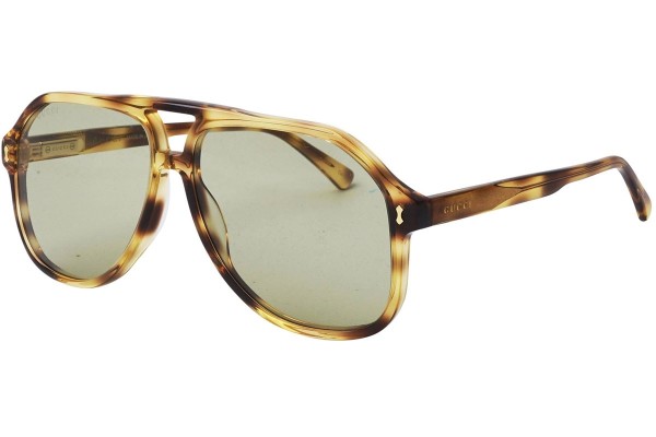 Okulary przeciwsłoneczne Gucci GG1042S 004 Pilotki (Aviator) Havana