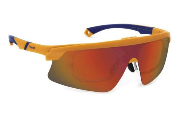 Okulary przeciwsłoneczne Polaroid PLD7056/CI/S 2M5/OZ Polarized Prostokątne Pomarańczowe