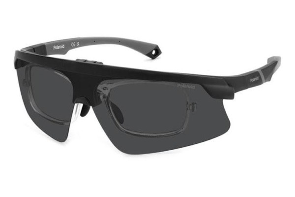 Okulary przeciwsłoneczne Polaroid PLD7056/CI/S O6W/M9 Polarized Prostokątne Czarne