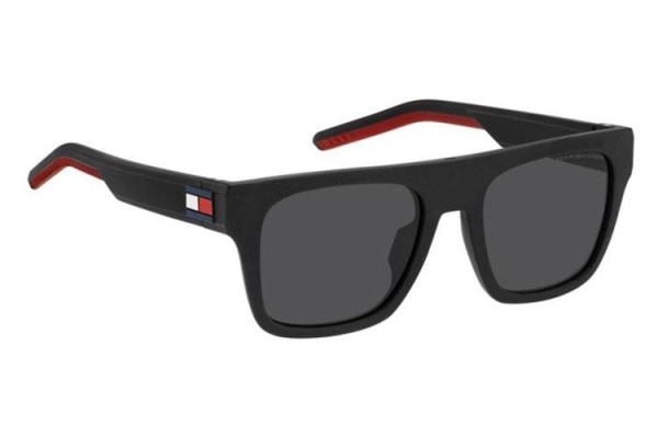 Okulary przeciwsłoneczne Tommy Hilfiger TH1976/S BLX/IR Kwadratowe Czarne