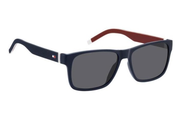 Okulary przeciwsłoneczne Tommy Hilfiger TH1718/S FLL/IR Kwadratowe Niebieskie