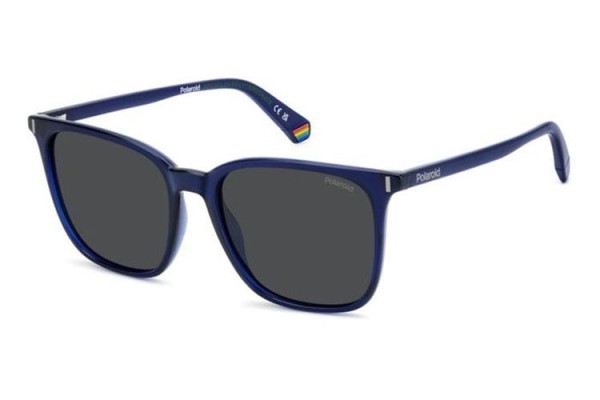 Okulary przeciwsłoneczne Polaroid PLD6226/S PJP/M9 Polarized Prostokątne Niebieskie