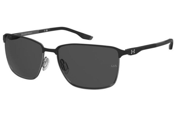 Okulary przeciwsłoneczne Under Armour UARETAINED/G RZZ/M9 Polarized Prostokątne Czarne