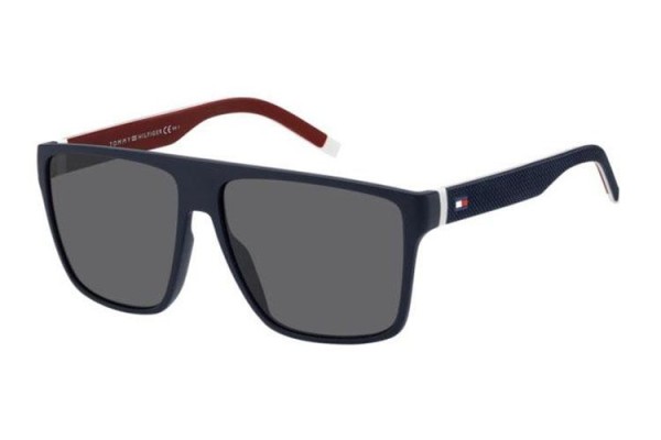 Okulary przeciwsłoneczne Tommy Hilfiger TH1717/S FLL/IR Flat Top Niebieskie