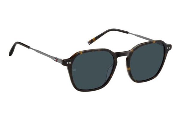 Okulary przeciwsłoneczne Tommy Hilfiger TH2132/S 086/KU Prostokątne Havana