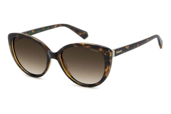 Okulary przeciwsłoneczne Polaroid PLD4176/S/X 086/LA Polarized Kocie oczy Havana