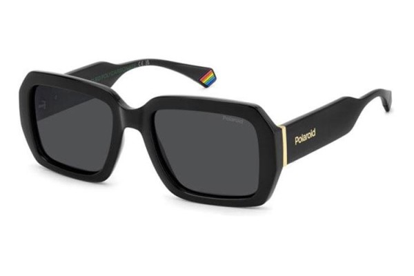 Okulary przeciwsłoneczne Polaroid PLD6223/S/X 807/M9 Polarized Prostokątne Czarne