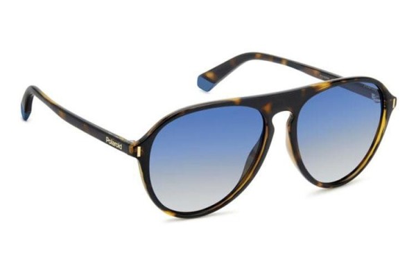 Okulary przeciwsłoneczne Polaroid PLD6225/S 086/Z7 Polarized Pilotki (Aviator) Havana